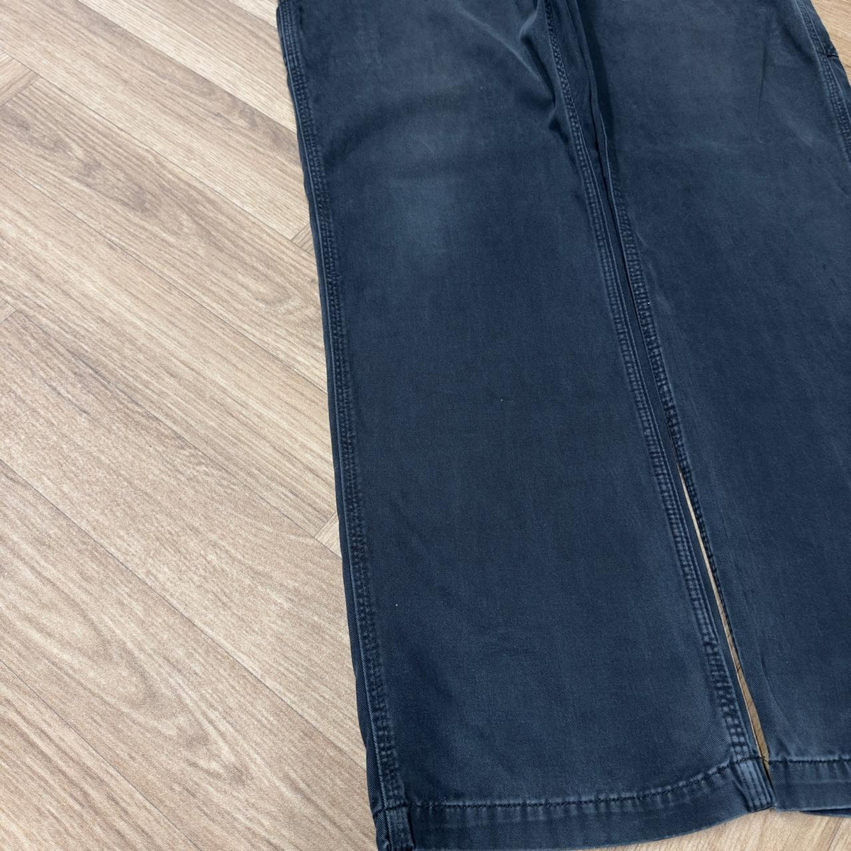 Black Carhartt carpenter pants y2k relaxed fit Loose utility workwear skate cargo trousers
