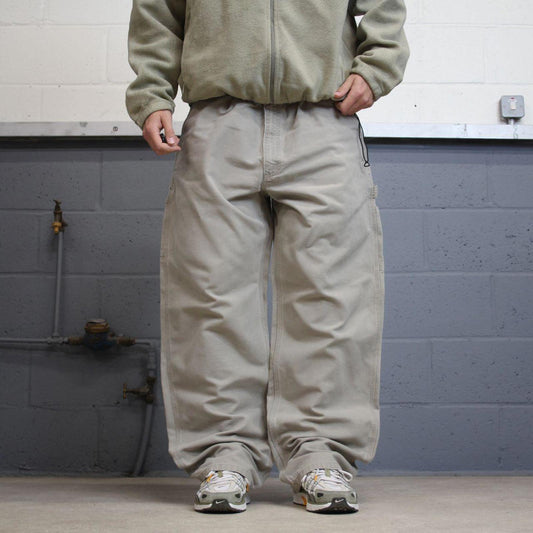 Vintage baggy Carhartt carpenter jeans stone 90s skater style W42L32 wide leg carpenters