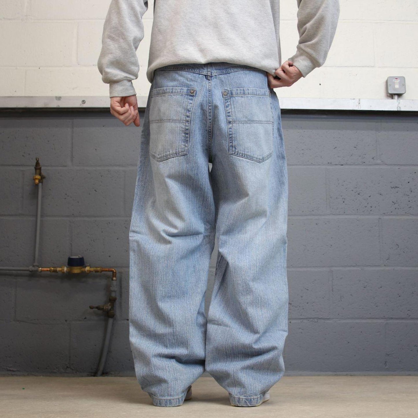 Y2K baggy Dodeca jeans wide leg blue Loose baggy fit Japanese style denim pants