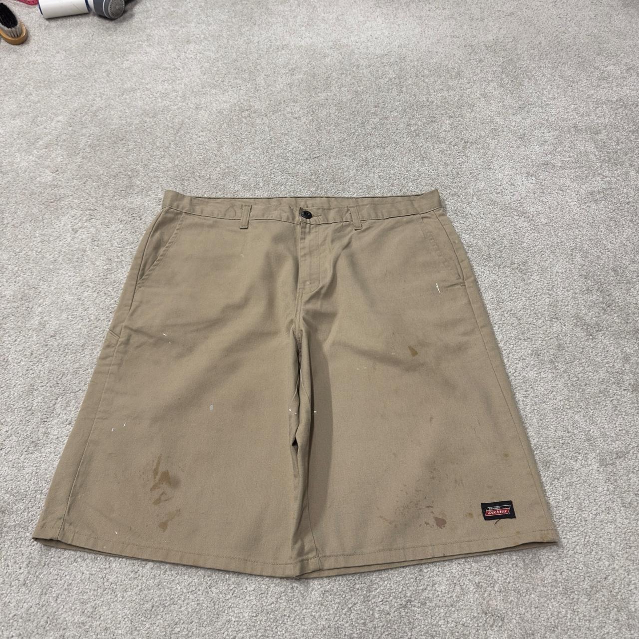 Dickies baggy carpenter shorts khaki Twill chino skater style shorts wide long leg