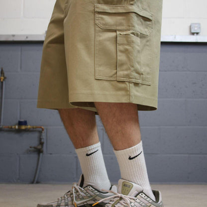 Vintage Dickies baggy cargo shorts wide leg khaki Twill chino skater style shorts loose fit
