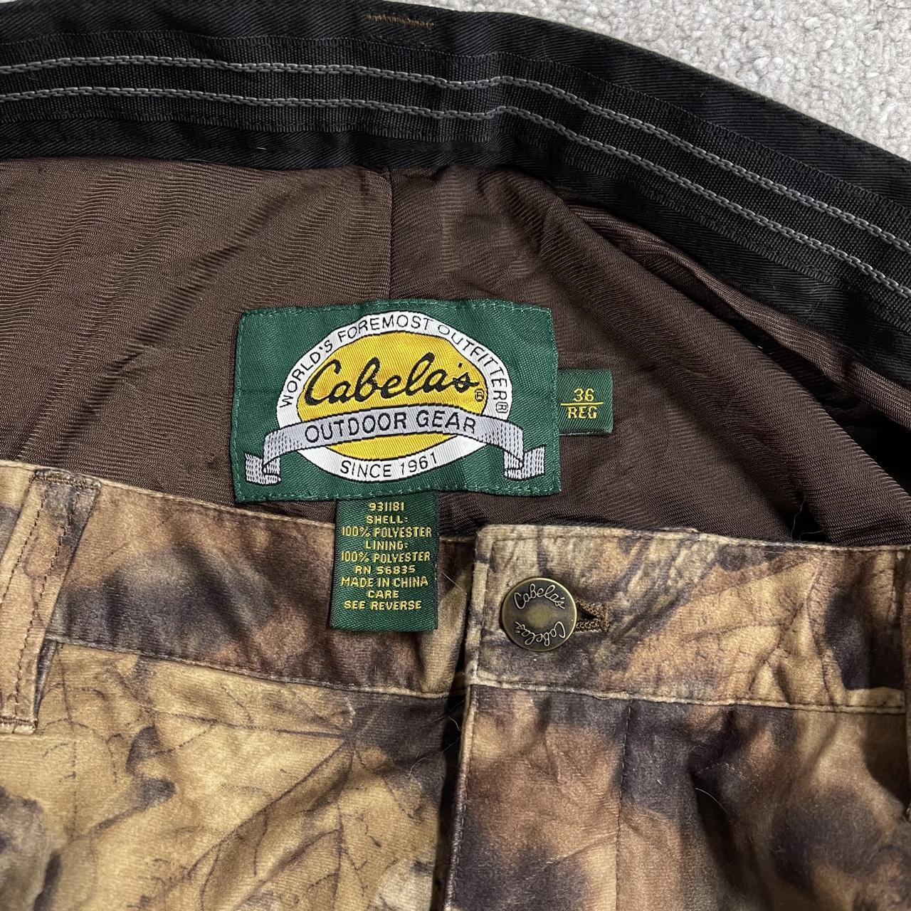 Cabela's baggy camo cargo pants Y2K khaki Advantage tree camouflage pattern insulated outdoors