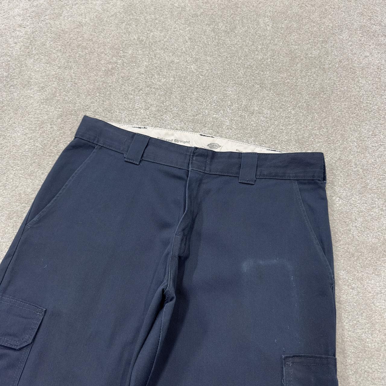 Dickies cargo pants y2k relaxed navy Loose leg twill chino style utility workwear pants