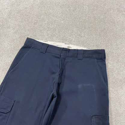 Dickies cargo pants y2k relaxed navy Loose leg twill chino style utility workwear pants