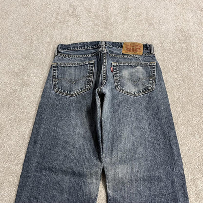 Levi's 505 straight fit jeans y2k blue Regular straight leg denim pants red tab logo