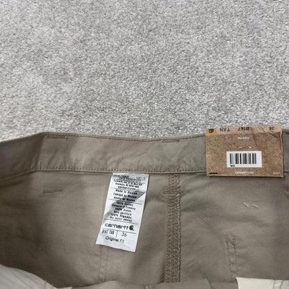 Carhartt carpenter shorts loose beige Loose fit canvasy skater style work shorts