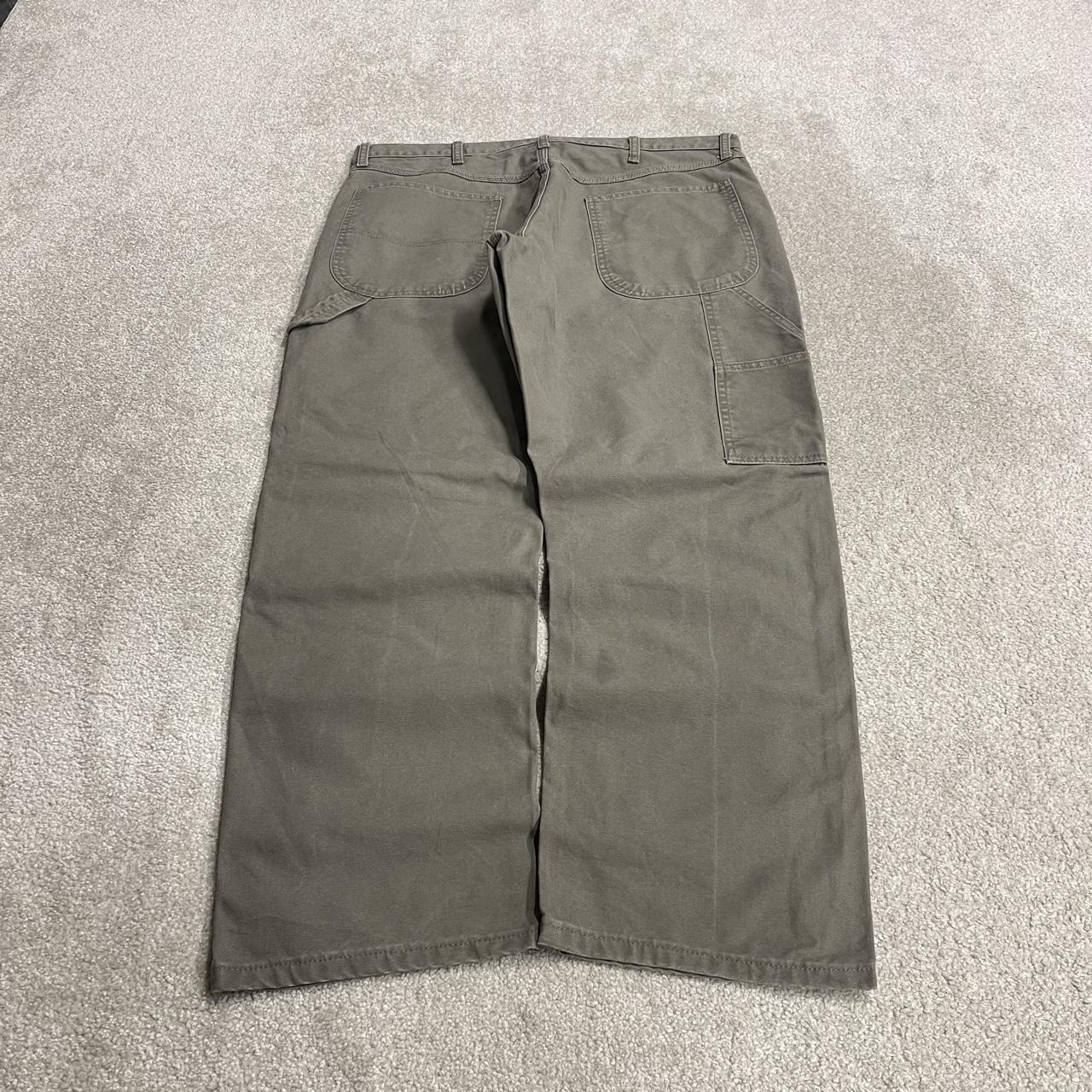 Rustler baggy carpenter jeans y2k wide leg grey 100% cotton skater style utility cargo pants