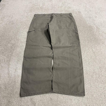 Rustler baggy carpenter jeans y2k wide leg grey 100% cotton skater style utility cargo pants