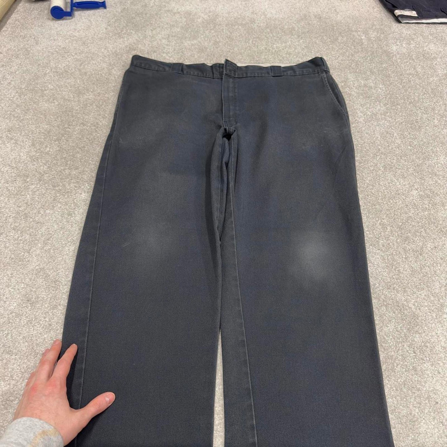 Y2K Dickies 874 work pants faded black Loose chino style skate trousers