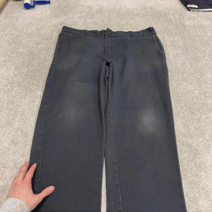 Y2K Dickies 874 work pants faded black Loose chino style skate trousers