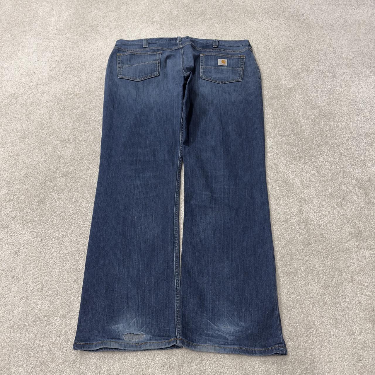 Y2K Carhartt straight leg jeans y2k W40L32 blue Relaxed fit 2000s style workwear jeans