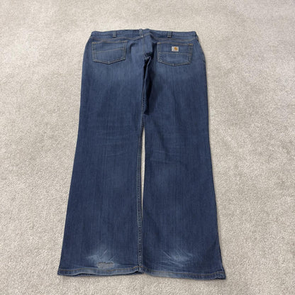 Y2K Carhartt straight leg jeans y2k W40L32 blue Relaxed fit 2000s style workwear jeans