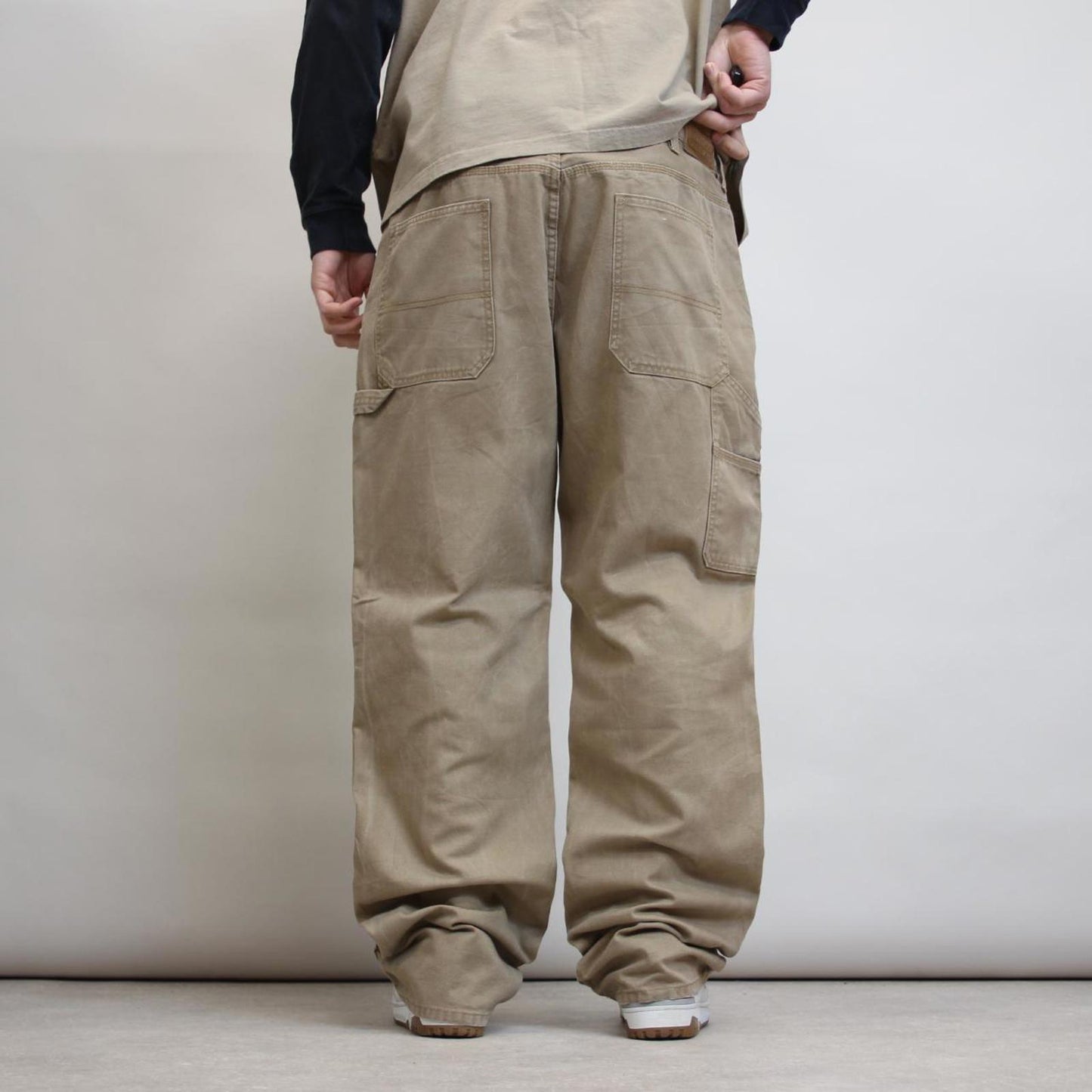 Schmidt carpenter jeans W38L34 khaki canvas loose skater cargos