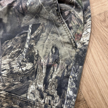 Vintage baggy mossy oak camo cargo pants Loose leg camouflage utility combat hunting trousers