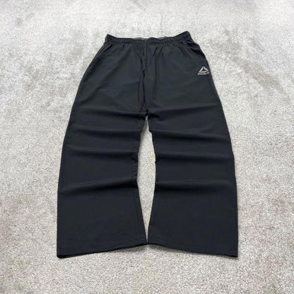 Y2k Reebok tracksuit bottoms Medium men's black joggers casual sports gym wear track pants
