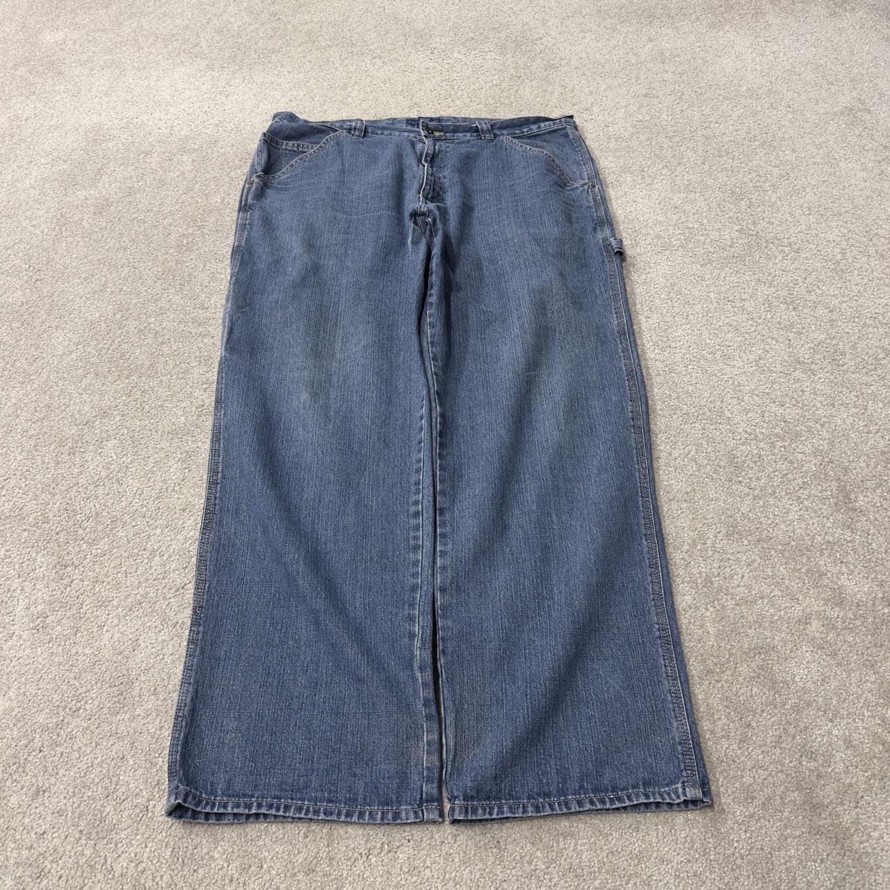 Denim carpenter jeans y2k loose W38L32 blue Falls Creek wide leg skater style work cargos