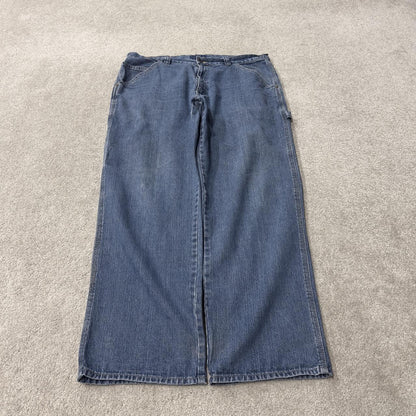 Denim carpenter jeans y2k loose W38L32 blue Falls Creek wide leg skater style work cargos
