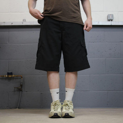 Dickies baggy cargo shorts relaxed black Twill chino skater style shorts loose leg