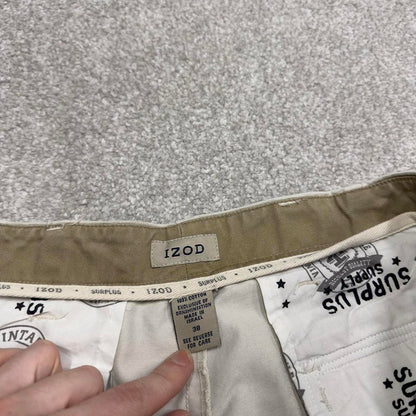 Y2K baggy IZOD cargo skater shorts white Loose chino utility summer festival shorts