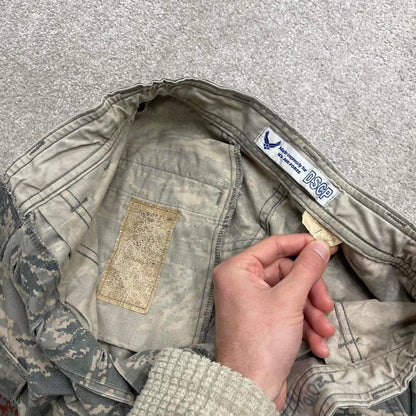 Vintage y2k U.S. Air Force camo cargo pants Green Loose camouflage utility trousers