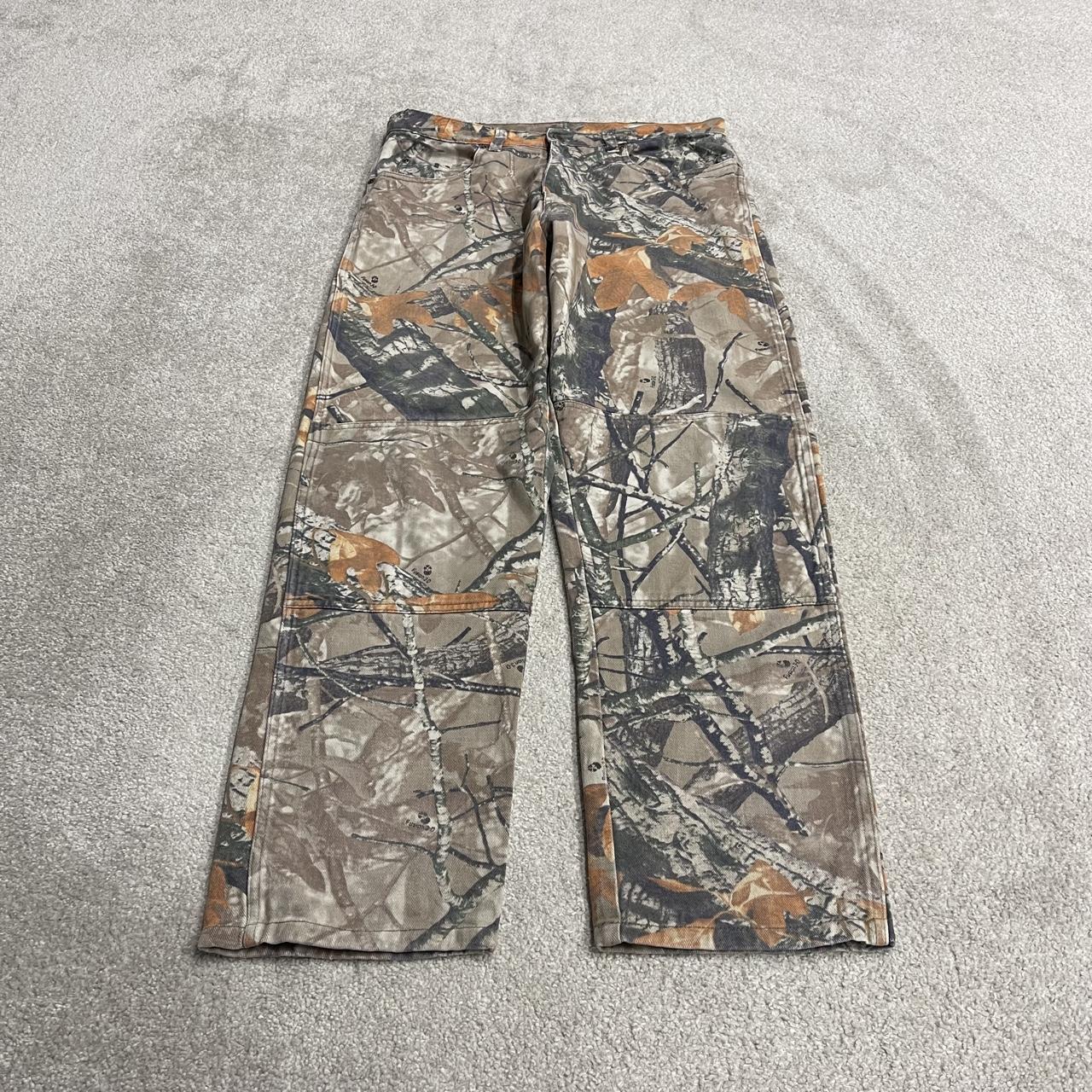 Wrangler camo jeans double knees y2k khaki Loose straight fit Fusion 3D camouflage pants