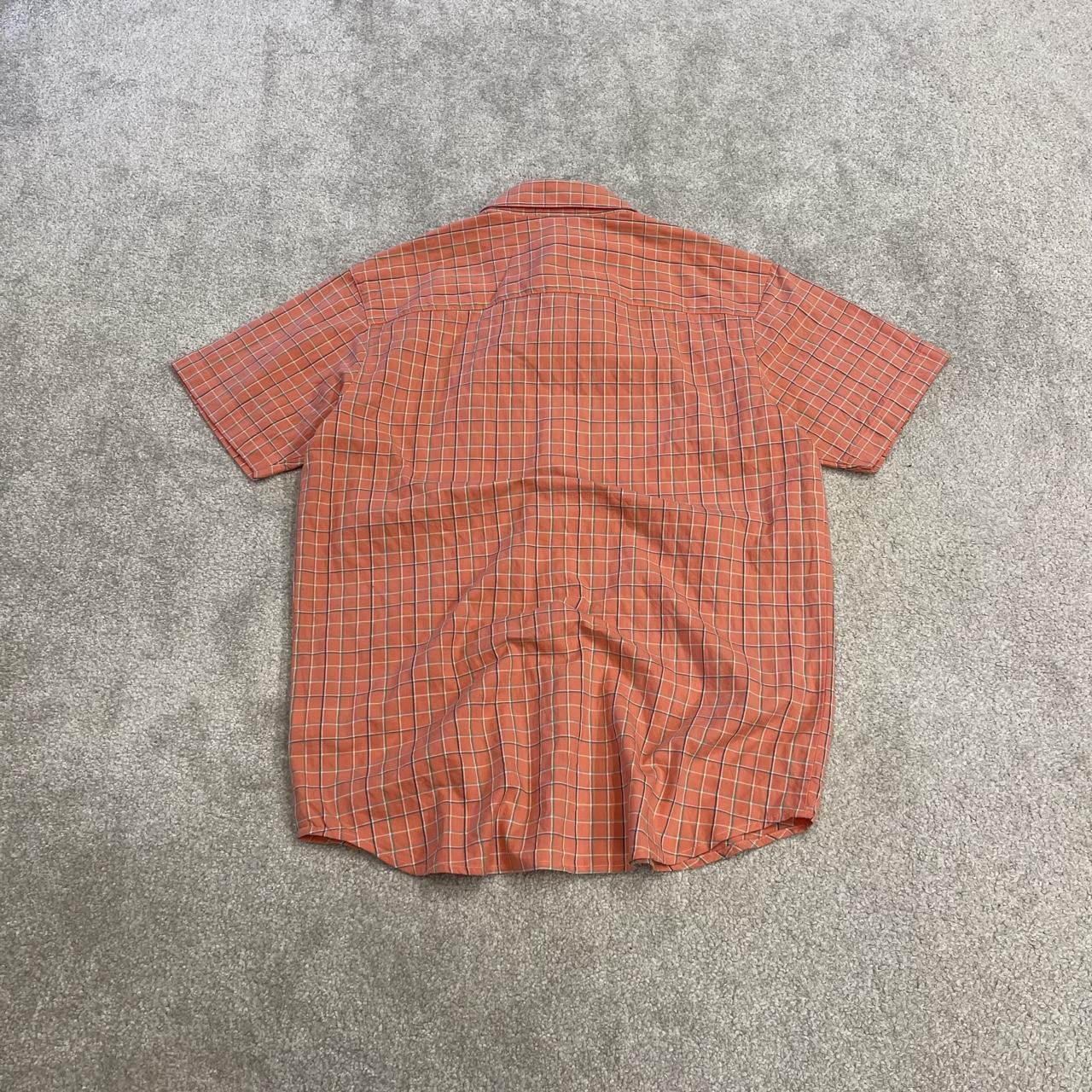 Columbia checkered short sleeve shirt y2k pink Festival style check button down summer shirt