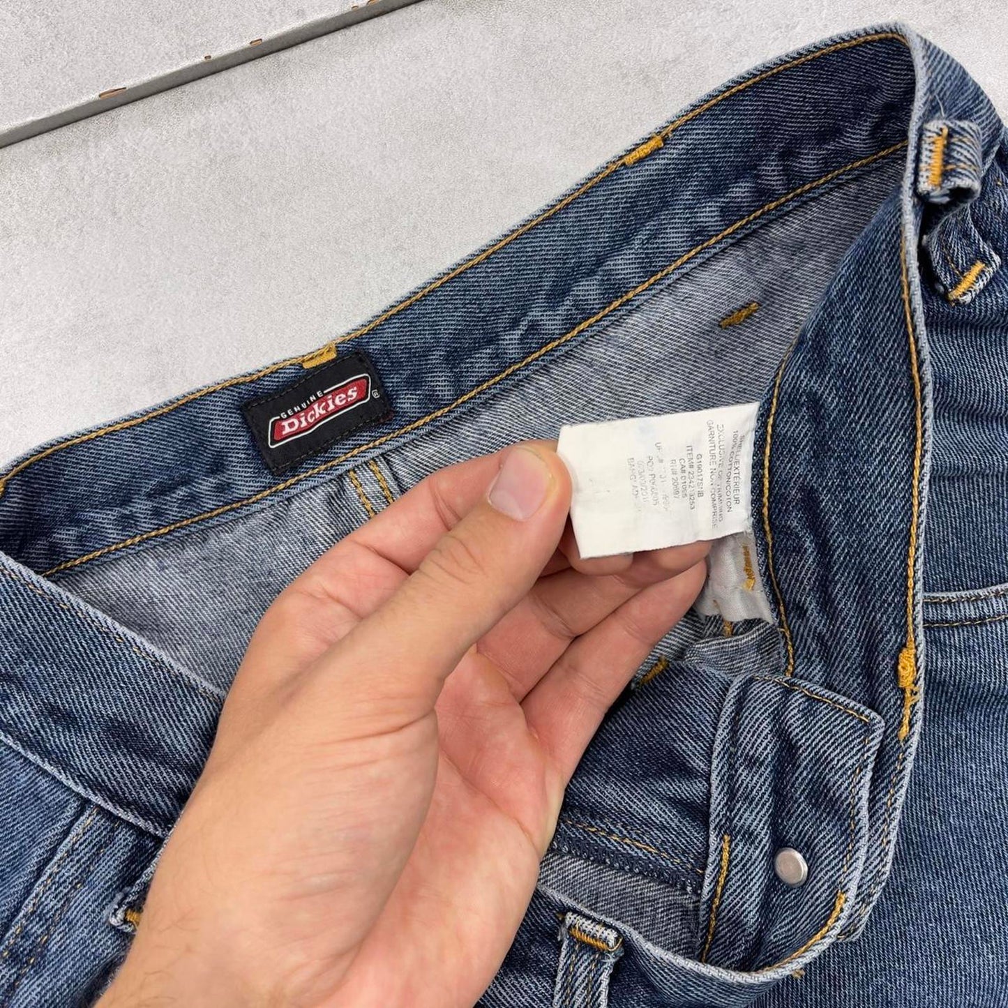 Dickies carpenter skate jorts W30 Faded blue loose denim y2k style shorts