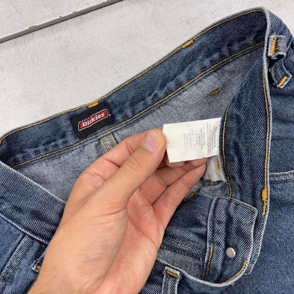 Dickies carpenter skate jorts W30 Faded blue loose denim y2k style shorts