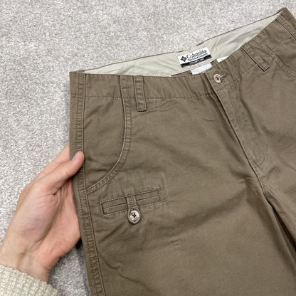 Y2k Columbia shorts technical hiking khaki Cotton summer festival shorts