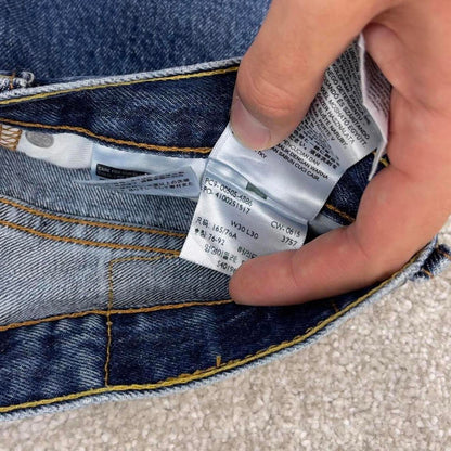 Blue Levis 505 jeans W30L25.5 y2k 90s style 5 pocket denim pants straight fit