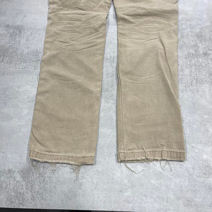 Tan Carhartt trousers W32L32 slim cargo pants patch logo