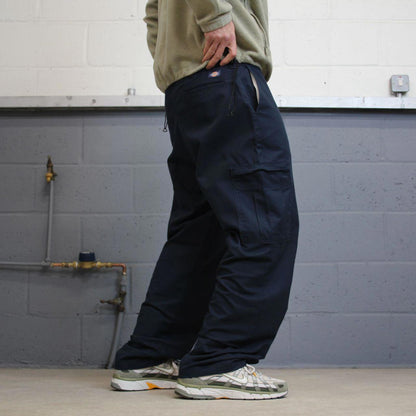 90s Dickies cargo trousers workwear W38L32 navy loose chino style skater cargo pants