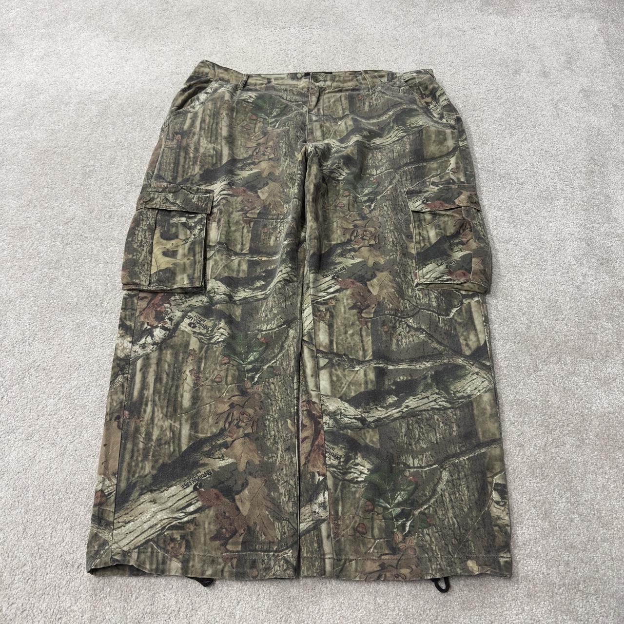 Baggy camo cargo pants y2k utility khaki Breakup Mossy Oak camouflage hunting wide leg cargos