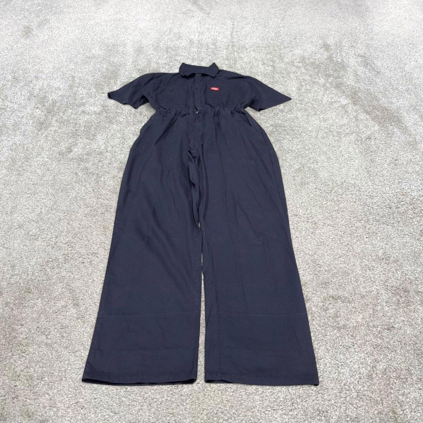 Y2k Dickies boilersuit workwear coveralls navy Short sleeve work jumpsuit overalls