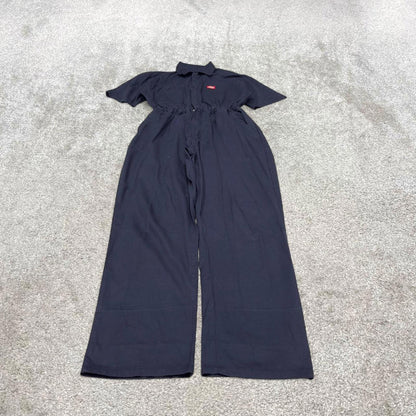 Y2k Dickies boilersuit workwear coveralls navy Short sleeve work jumpsuit overalls