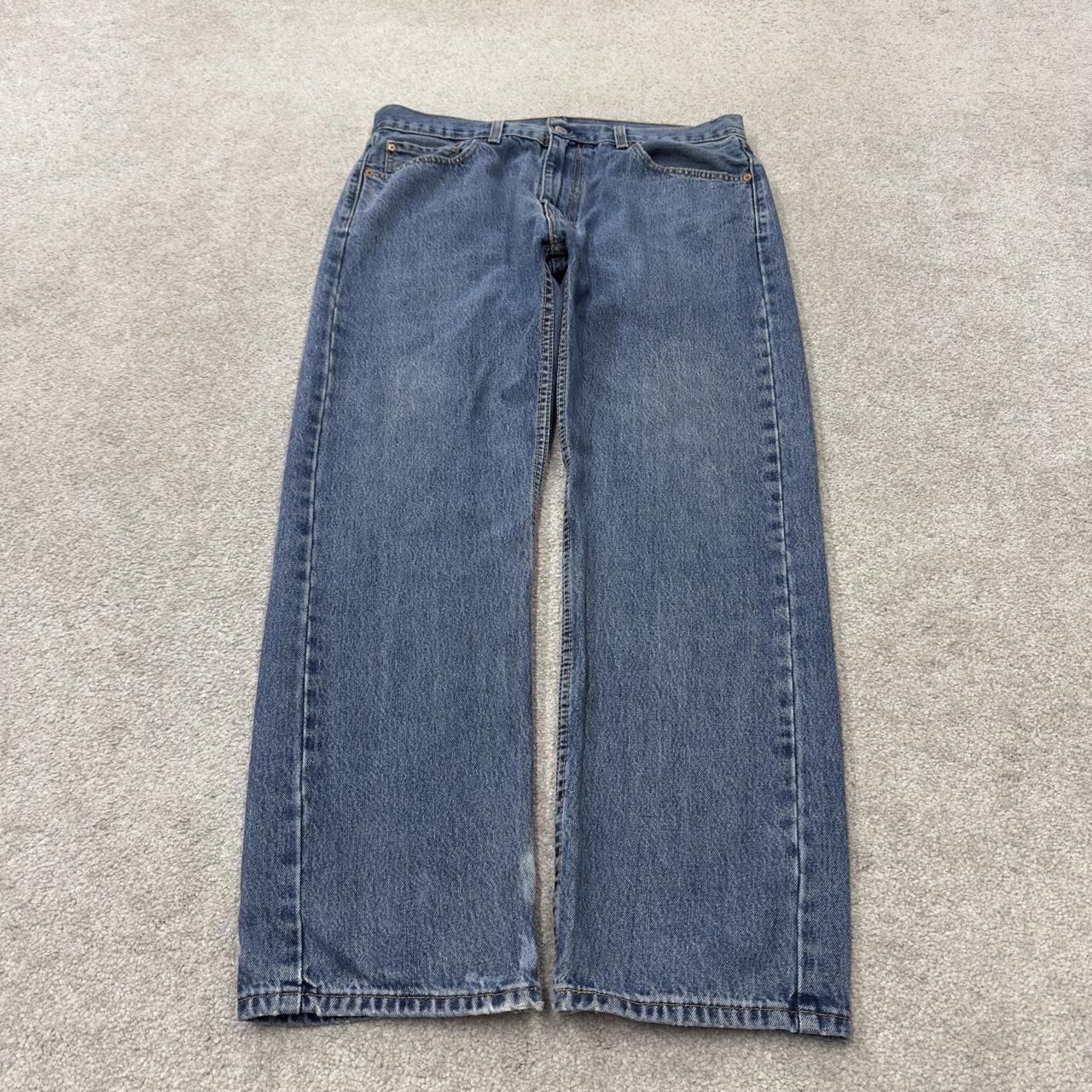 Levi’s 505 jeans Y2K blue denim Levi’s straight leg 2000s style pants red tab logo