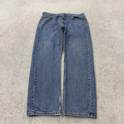 Levi’s 505 jeans Y2K blue denim Levi’s straight leg 2000s style pants red tab logo