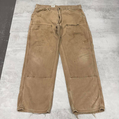 Carhartt double knee carpenter trousers W38L30 loose tan skater pants