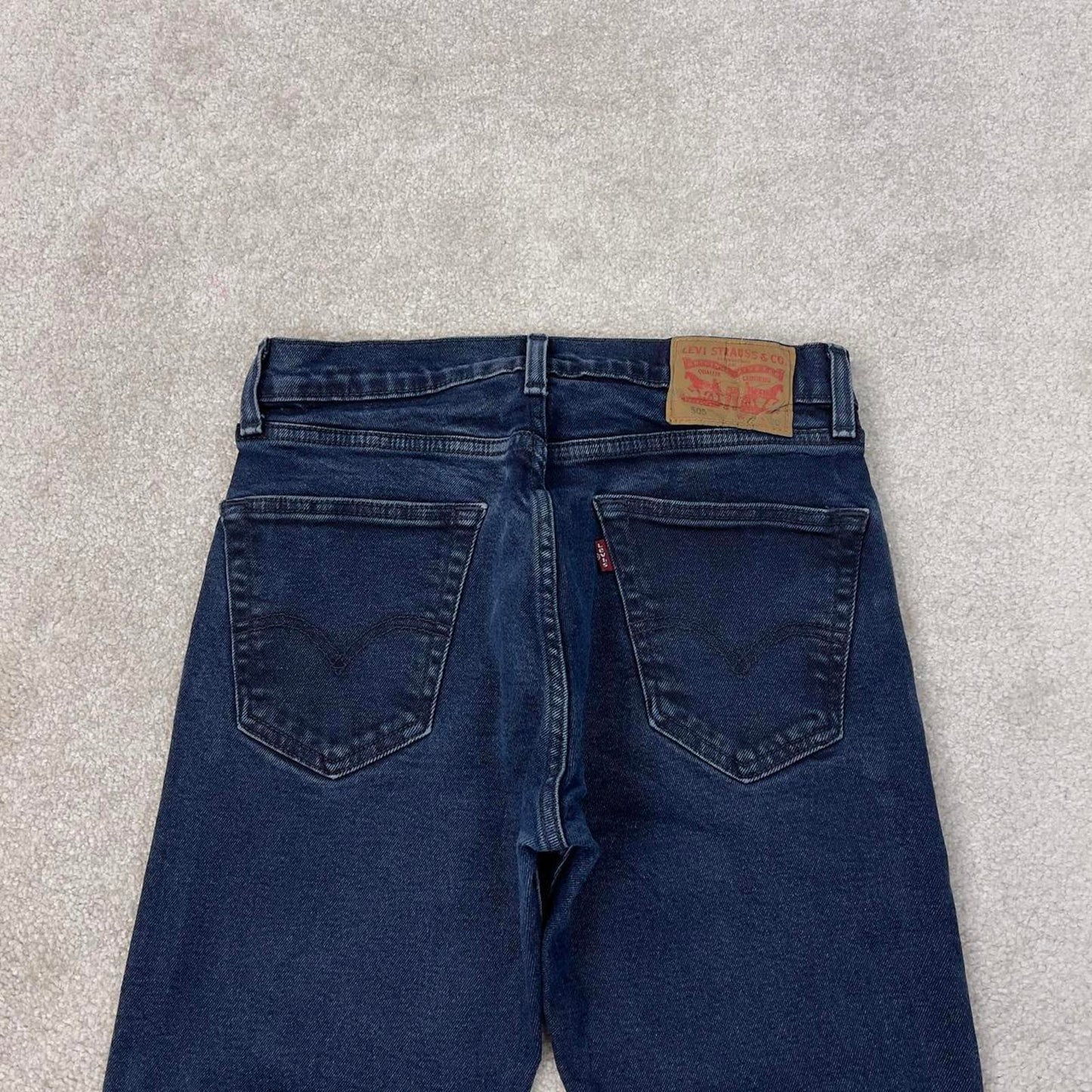 Blue Levis 505 jeans W29L30 y2k 90s style 5 pocket denim pants straight fit