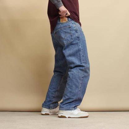 Blue baggy Levi's 550 jeans W38L30 loose denim