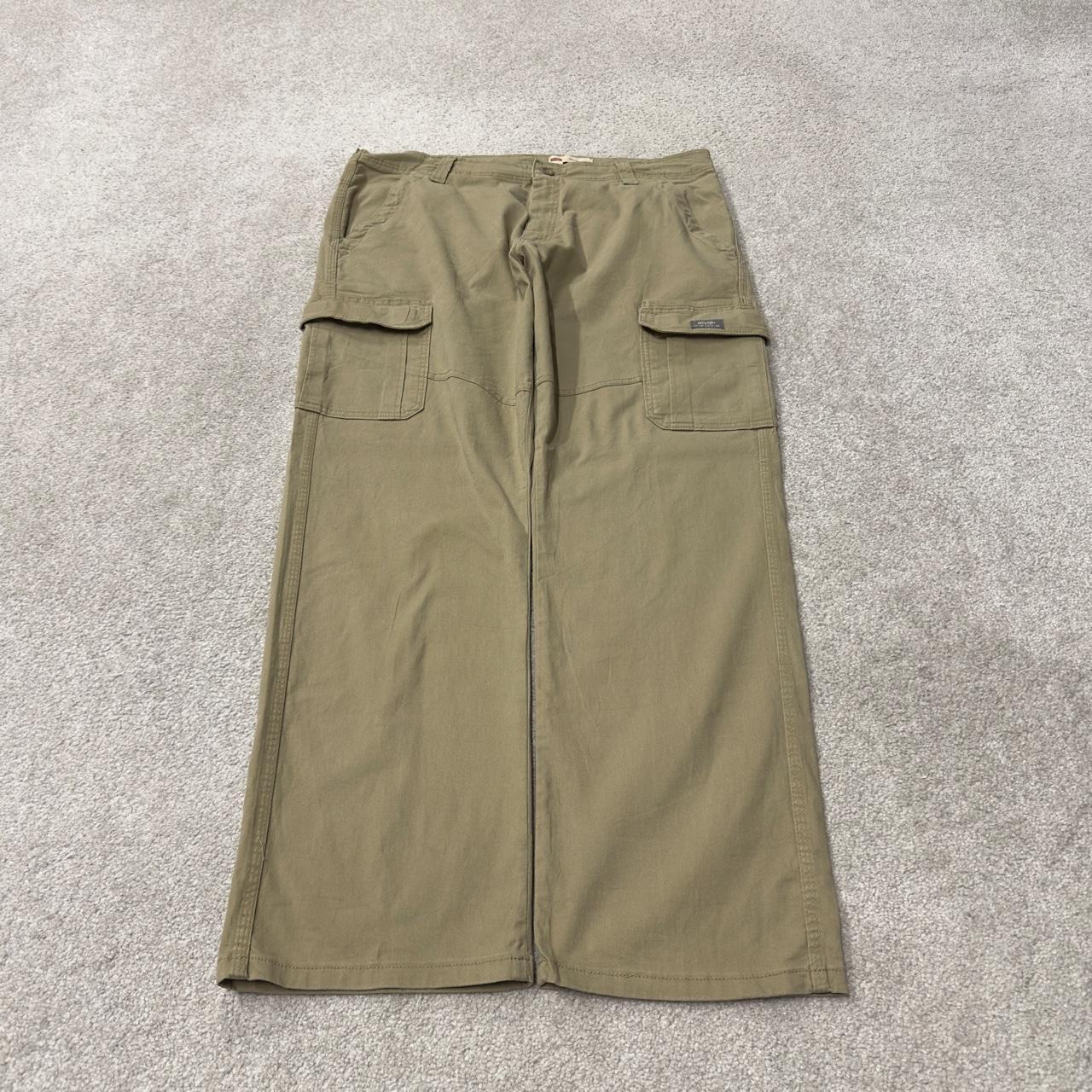 Wrangler cargo pants y2k khaki W36L32 Straight leg skater work pants