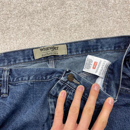 Y2K baggy fit Wrangler carpenter jeans blue Loose wide leg denim skate style workwear cargo pants