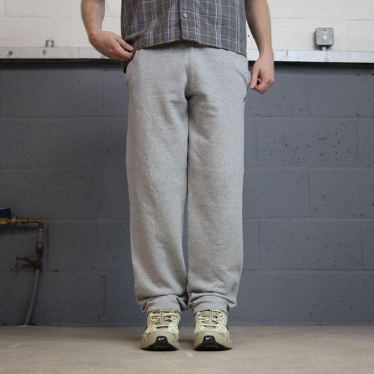 Y2K Champion grey joggers small loose leg Loose casual 2000s style jogging bottoms