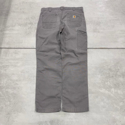 Mens Carhartt carpenter pants W36 L32 grey relaxed fit skater style cargos