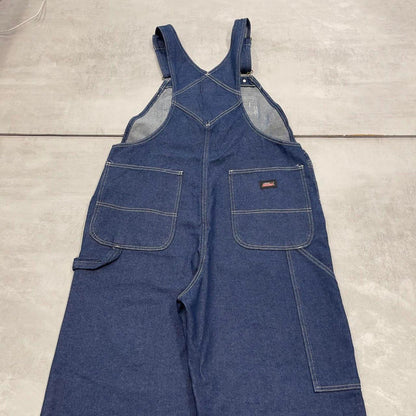 Dickies dungarees W38L33 USA blue mens denim overalls
