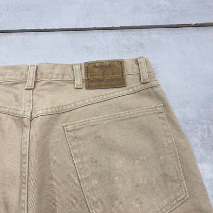 Vintage baggy stone Wrangler jorts W34