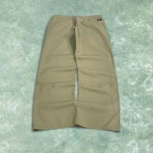 Y2K Dickies work pants khaki Straight twill chino style workwear skater trousers
