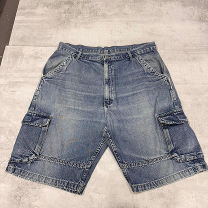 Blue Wrangler cargo jorts W36
