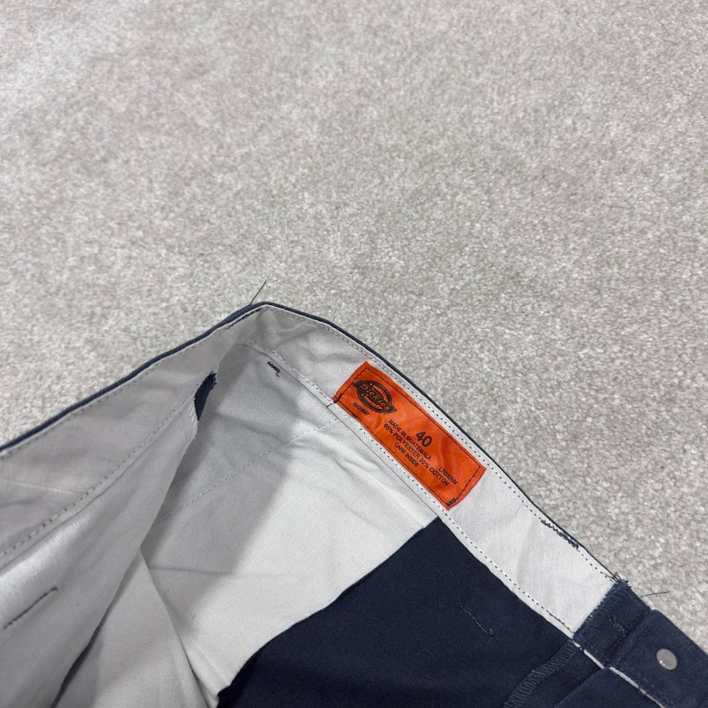 Y2k baggy Dickies cargo shorts skater style navy Loose wide leg chino summer festival shorts