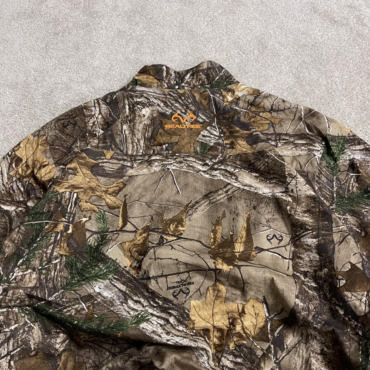 Realtree camo windbreaker fleece jacket khaki Pullover y2k technical adjustable camouflage coat
